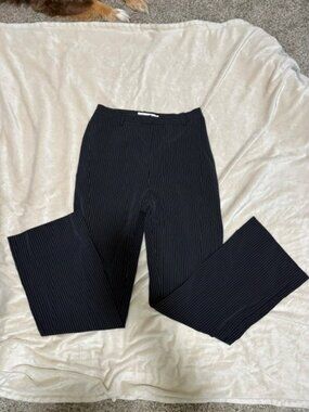 Garfield & Marks black and white pin striped suit pants for women, bootleg cut